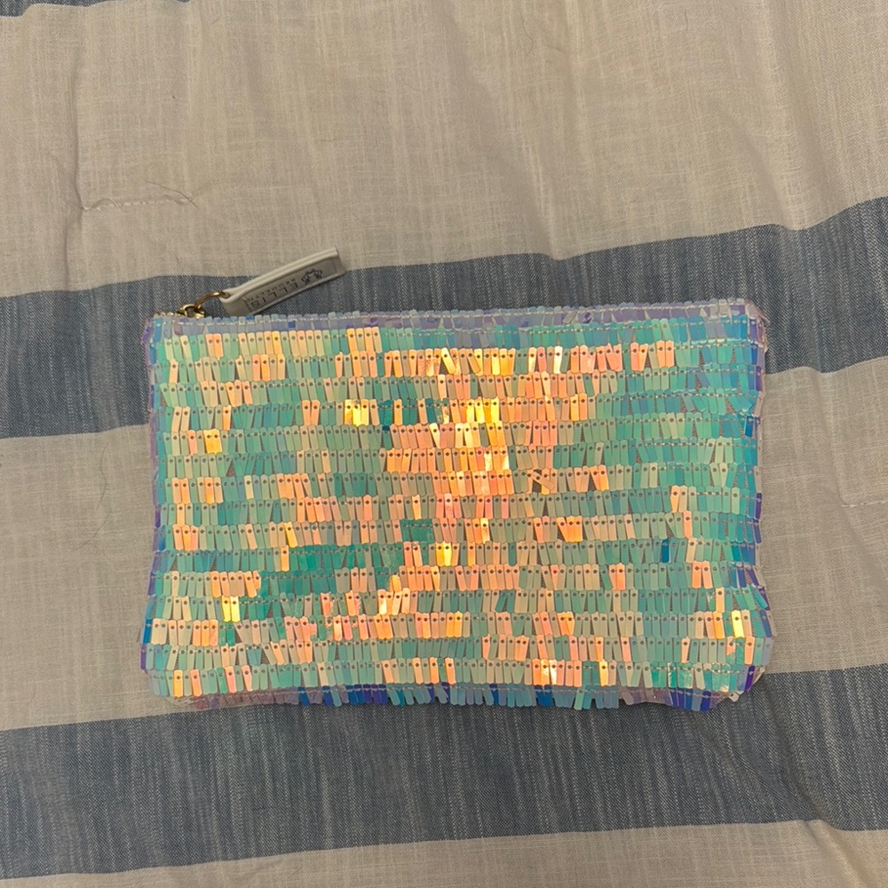 Ellis Brooklyn Iridescent Sequin Clutch
